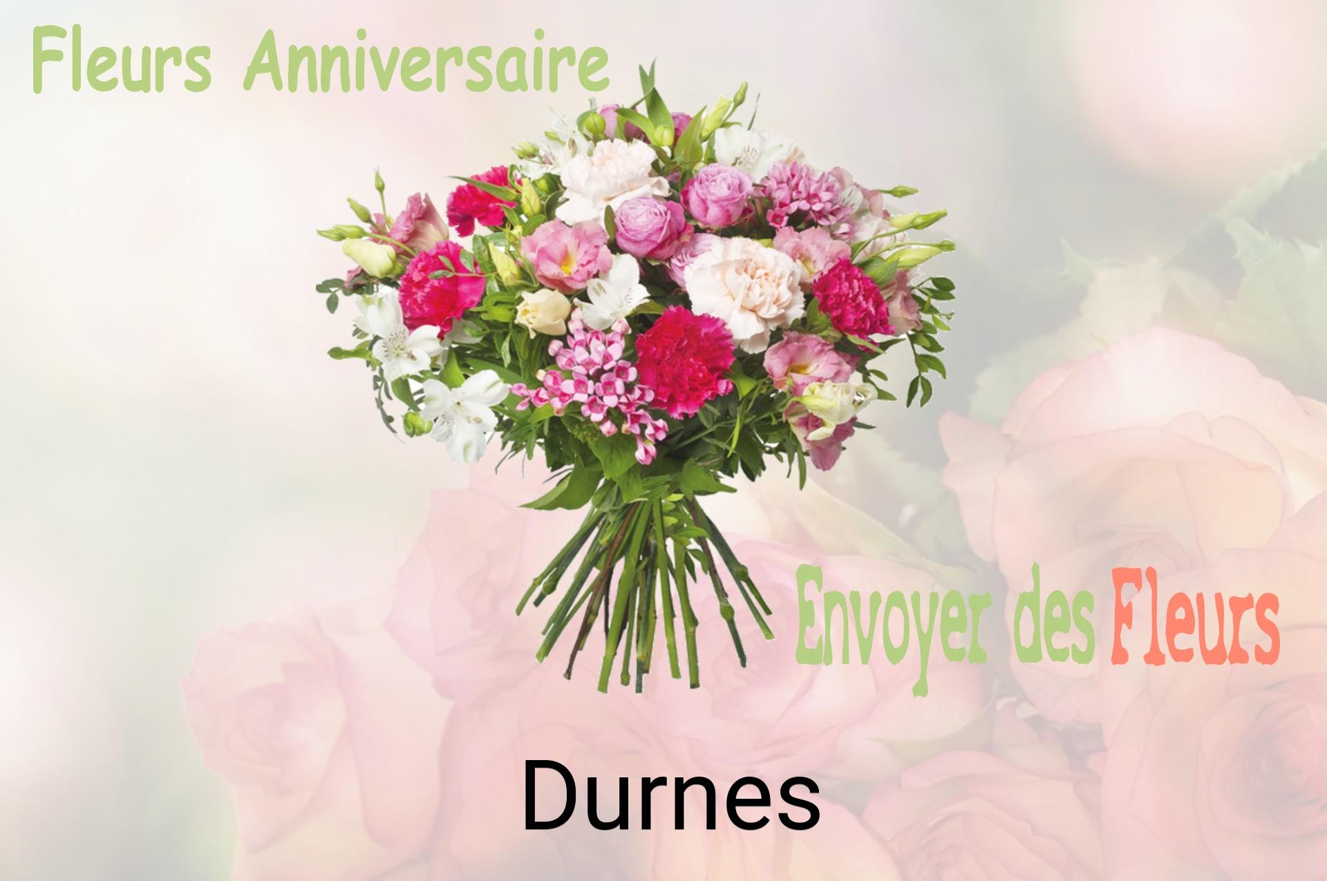 Bouquet de fleurs d’anniversaire livré à Durnes