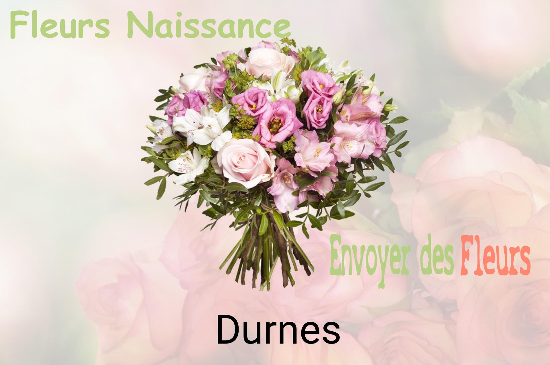 Bouquet de fleurs de naissance livré à Durnes